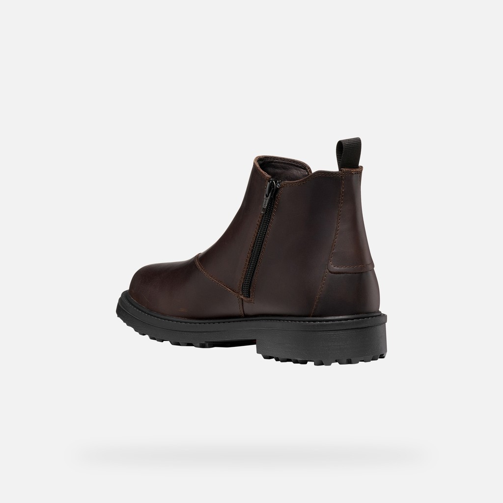 Bottines Chelsea imperm&eacute;ables LAGORAI + GRIP ABX HOMME Marron fonc&eacute; - image number 4 | GEOX