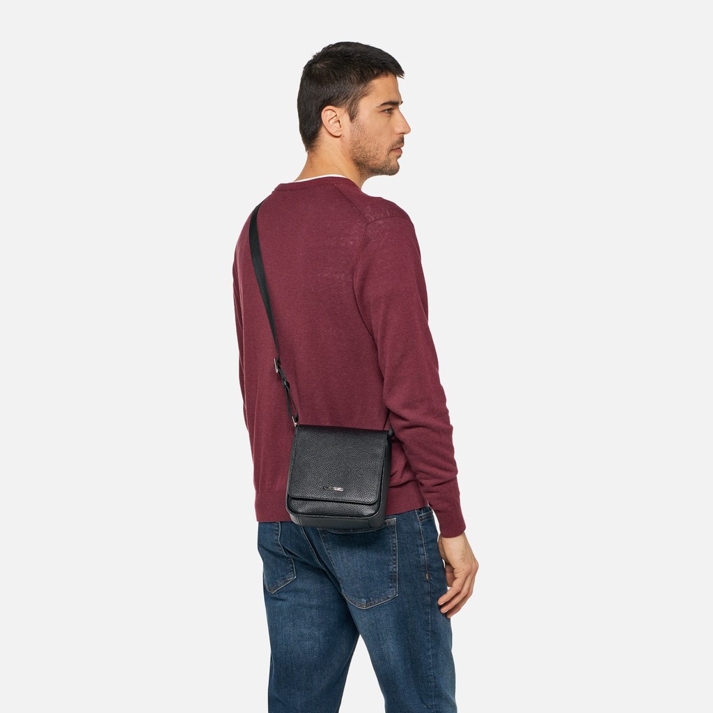 Cross-body bag IUNVEX BAG MAN Black - image number 0 | GEOX