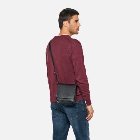 Cross-body bag IUNVEX BAG MAN Black - image number 0 | GEOX