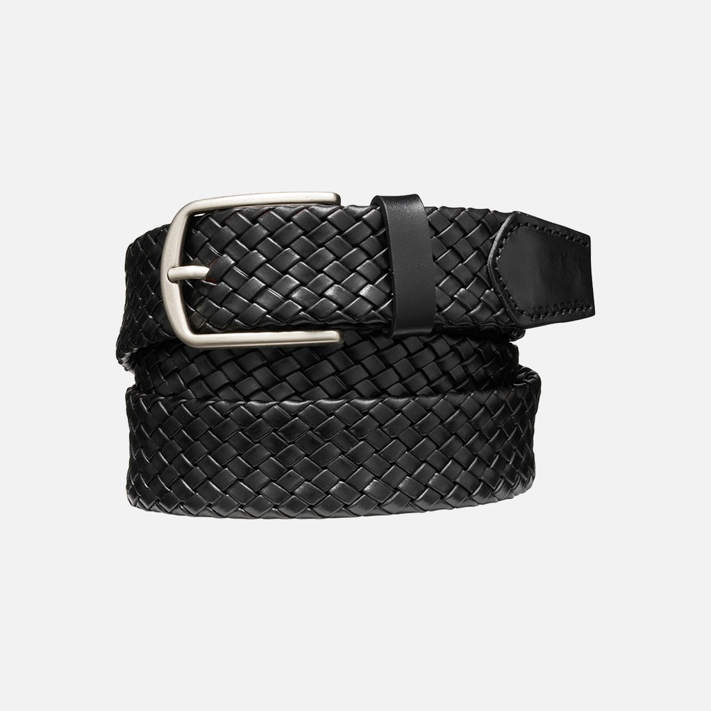 Cintura in pelle BELT UOMO Nero - image number 0 | GEOX