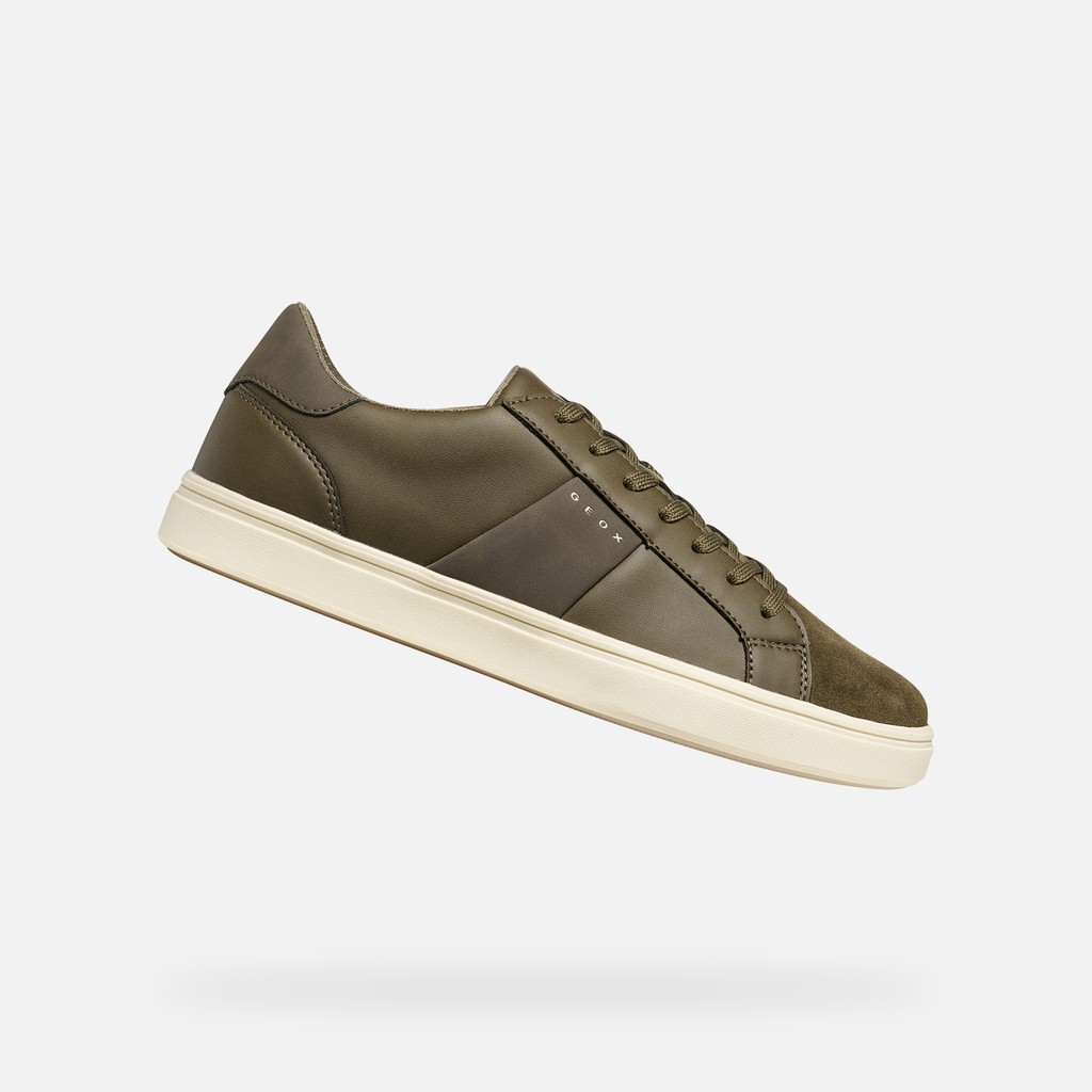 Sneakers con lacci BALTMOORE UOMO Verde militare - image number 0 | GEOX