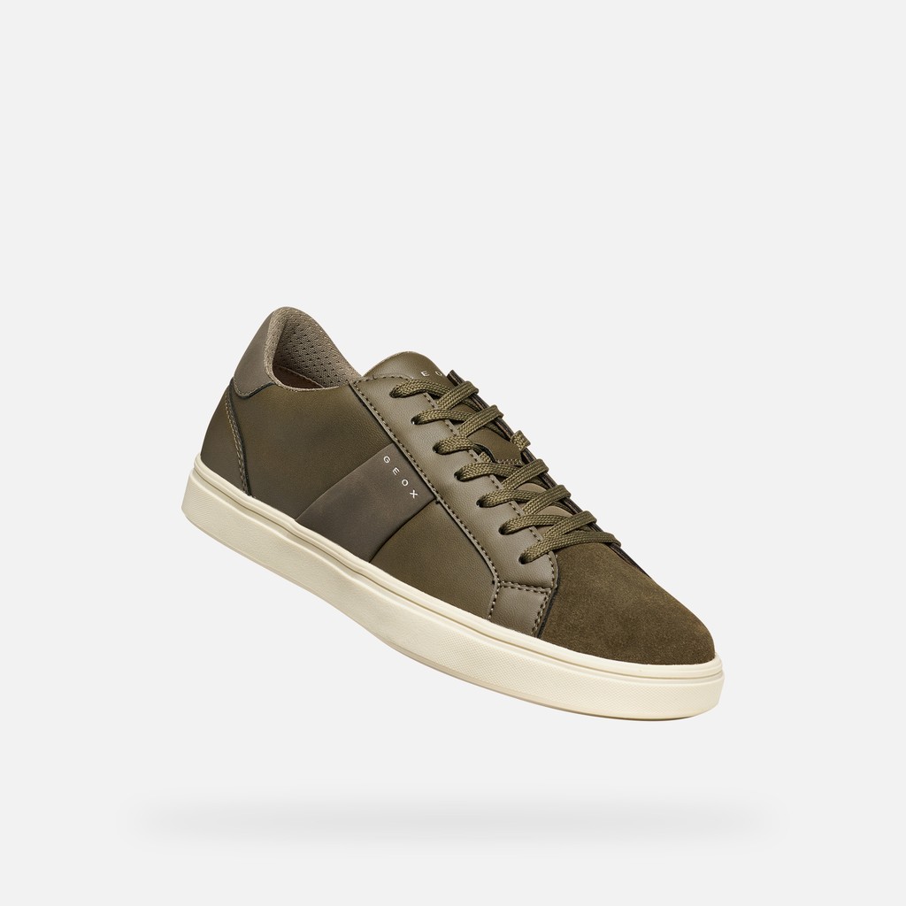 Sneakers con lacci BALTMOORE UOMO Verde militare - image number 4 | GEOX