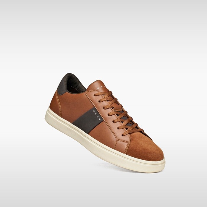 Sneakers mit Schn&uuml;rsenkeln BALTMOORE HERR Cognac | GEOX