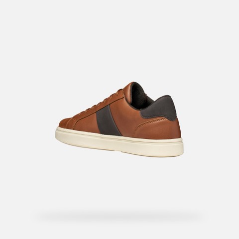 Sneakers mit Schn&uuml;rsenkeln BALTMOORE HERR Cognac - image number 4 | GEOX