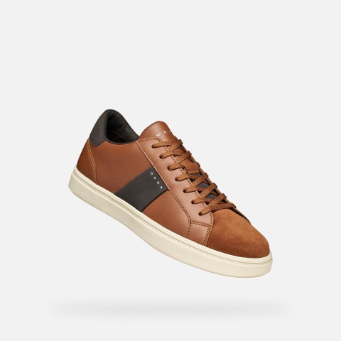 Sneakers mit Schn&uuml;rsenkeln BALTMOORE HERR Cognac - image number 5 | GEOX