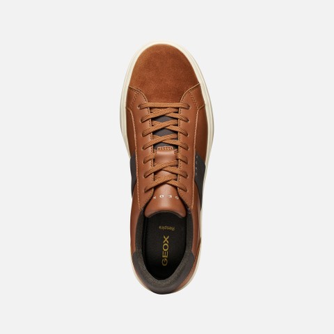 Sneakers mit Schn&uuml;rsenkeln BALTMOORE HERR Cognac - image number 6 | GEOX