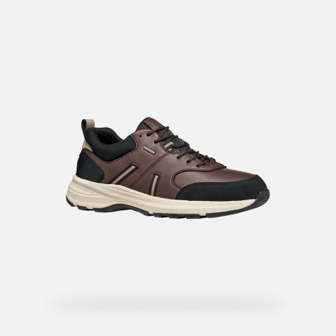 Sneakers imperm&eacute;ables SENALES ABX HOMME Marron/Noir - image number 3 | GEOX
