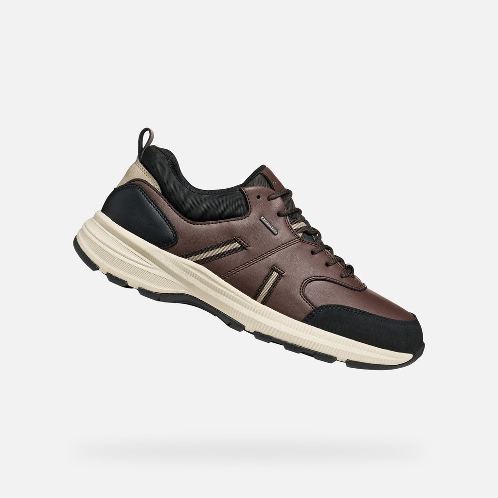 Sneakers imperm&eacute;ables SENALES ABX HOMME Marron/Noir - image number 0 | GEOX