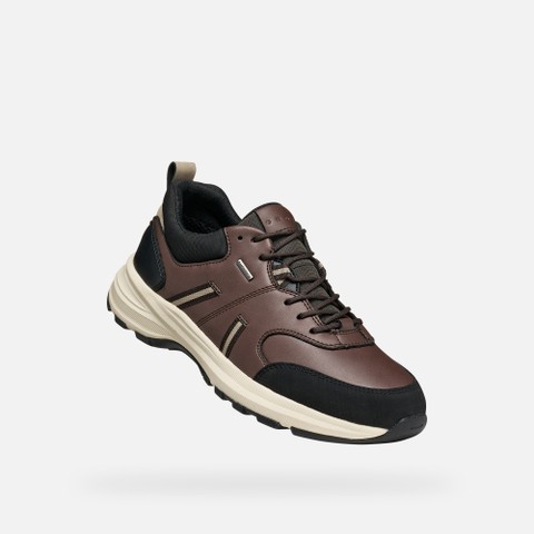 Sneakers imperm&eacute;ables SENALES ABX HOMME Marron/Noir - image number 5 | GEOX