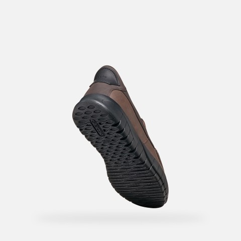 Mocassins en cuir FLEXTRIDE PLUS HOMME Marron - image number 7 | GEOX