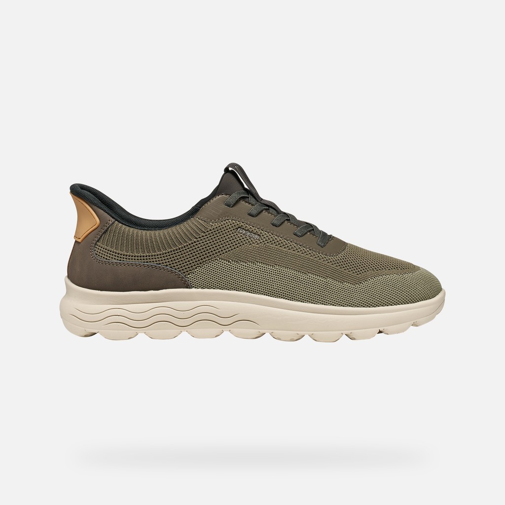 Slip in sneakers SPHERICA PLUS MAN Military/Sage - image number 1 | GEOX