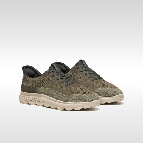 Slip in sneakers SPHERICA PLUS MAN Military/Sage - image number 7 | GEOX