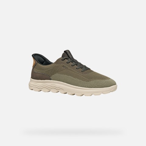 Slip in sneakers SPHERICA PLUS MAN Military/Sage - image number 2 | GEOX