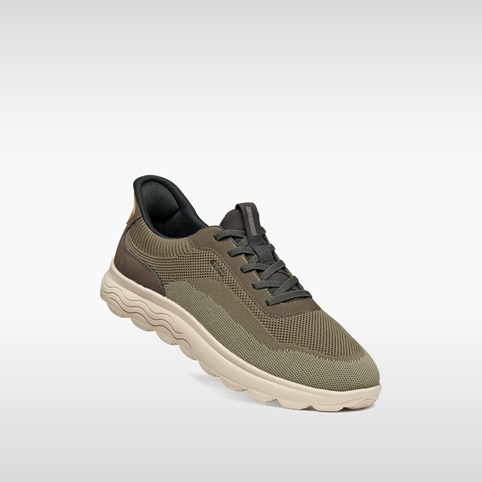 Slip in sneakers SPHERICA PLUS MAN Military/Sage - image number 4 | GEOX
