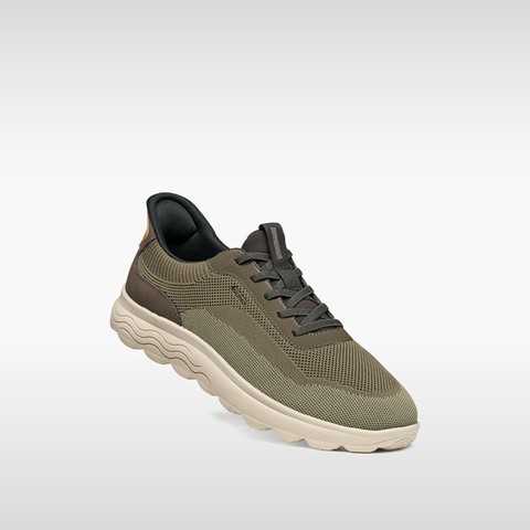 Slip in sneakers SPHERICA PLUS MAN Military/Sage - image number 4 | GEOX