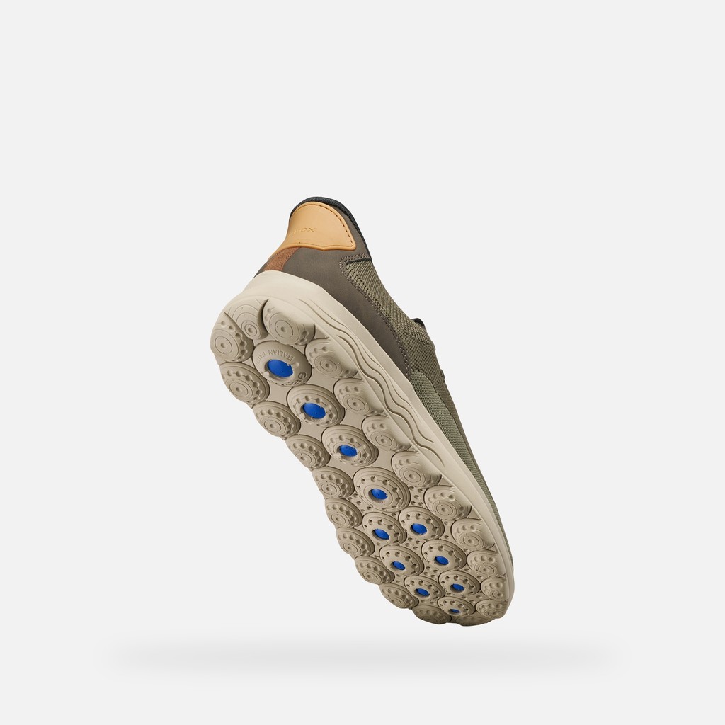 Slip in sneakers SPHERICA PLUS MAN Military/Sage - image number 8 | GEOX
