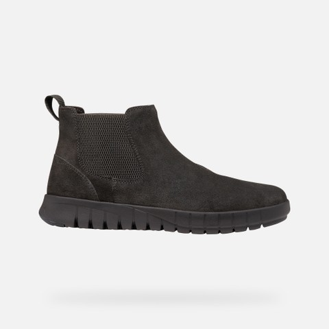 Suede ankle boots FLEXTRIDE MAN Moka - image number 1 | GEOX