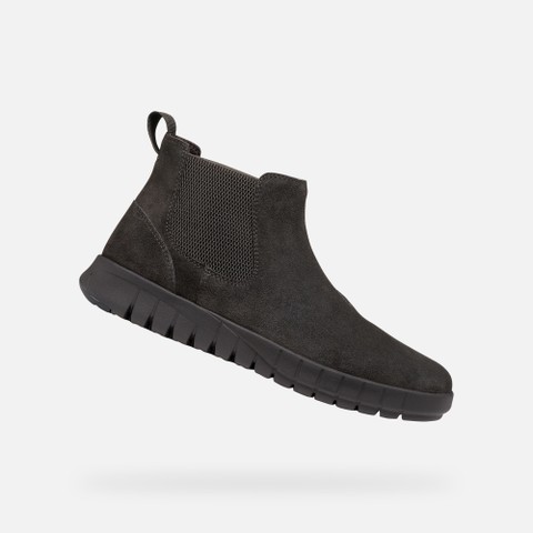 Suede ankle boots FLEXTRIDE MAN Moka | GEOX