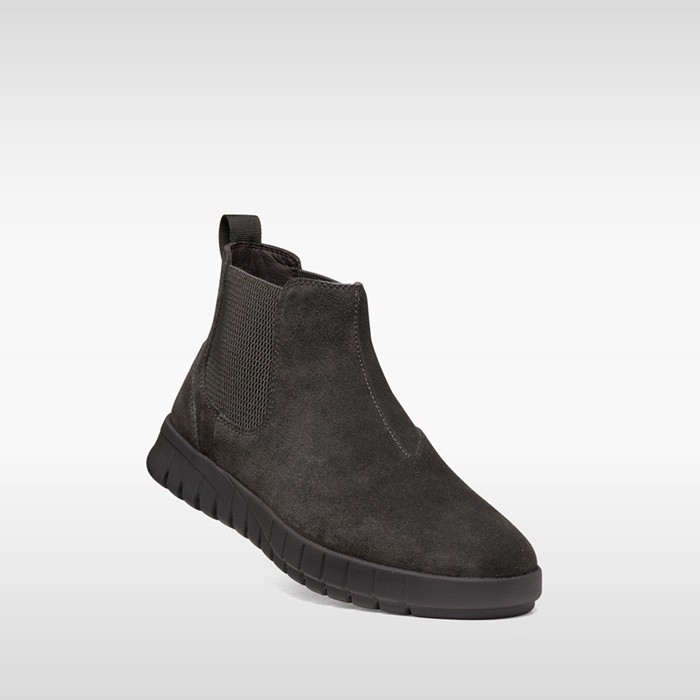 Suede ankle boots FLEXTRIDE MAN Moka | GEOX