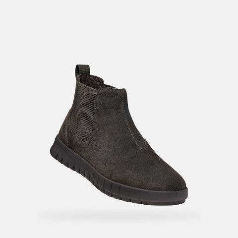 Suede ankle boots FLEXTRIDE MAN Moka - image number 4 | GEOX