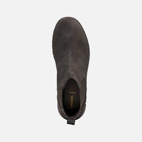 Suede ankle boots FLEXTRIDE MAN Moka - image number 5 | GEOX