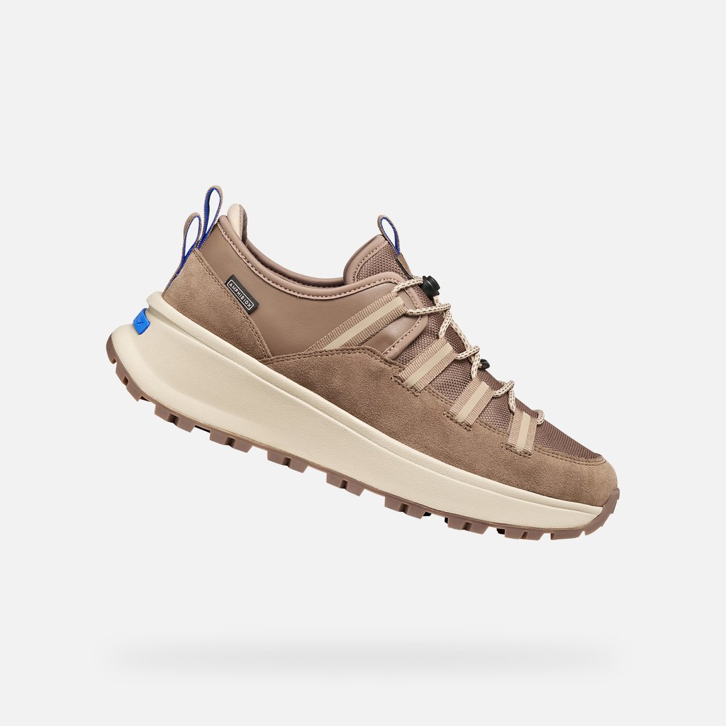 Waterproof breathable sneakers GXRN-03 ABX MAN Taupe - image number 0 | GEOX