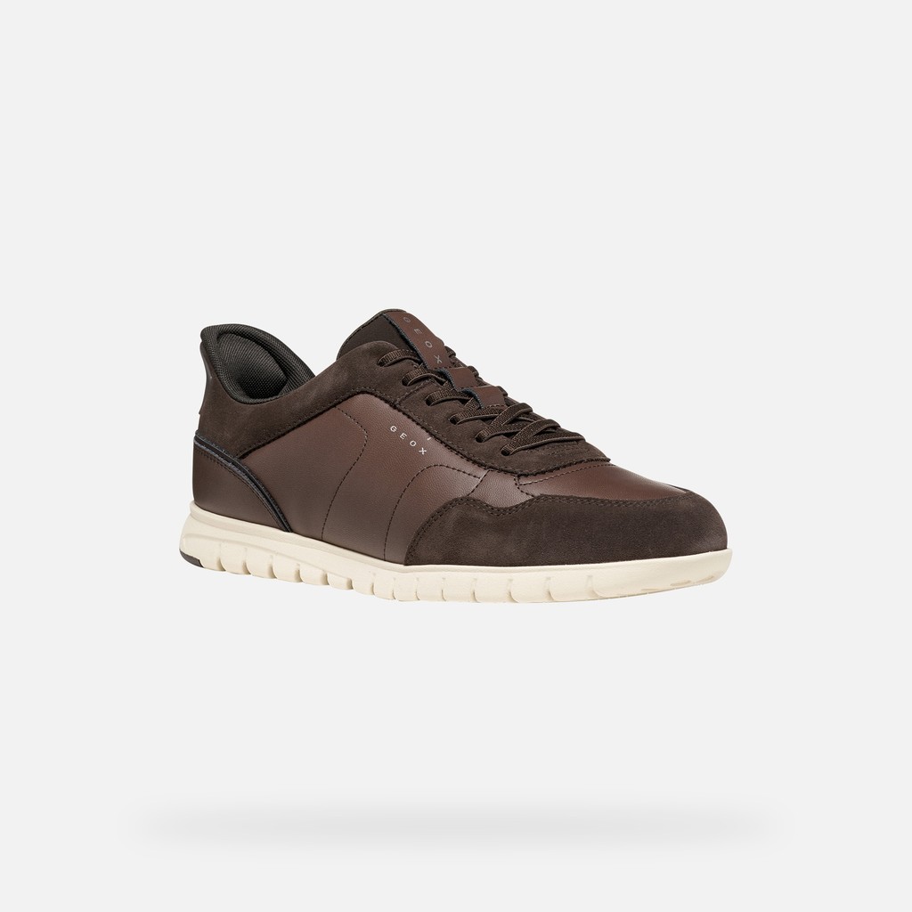 Slip in sneakers FLEXTRIDEZERO PLUS MAN Chocolate - image number 2 | GEOX
