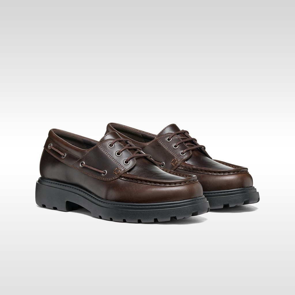 Leather loafers SPHERICA EC7 B MAN Dark Brown - image number 7 | GEOX