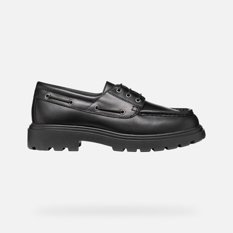 Leather loafers SPHERICA EC7 B MAN Black - image number 1 | GEOX