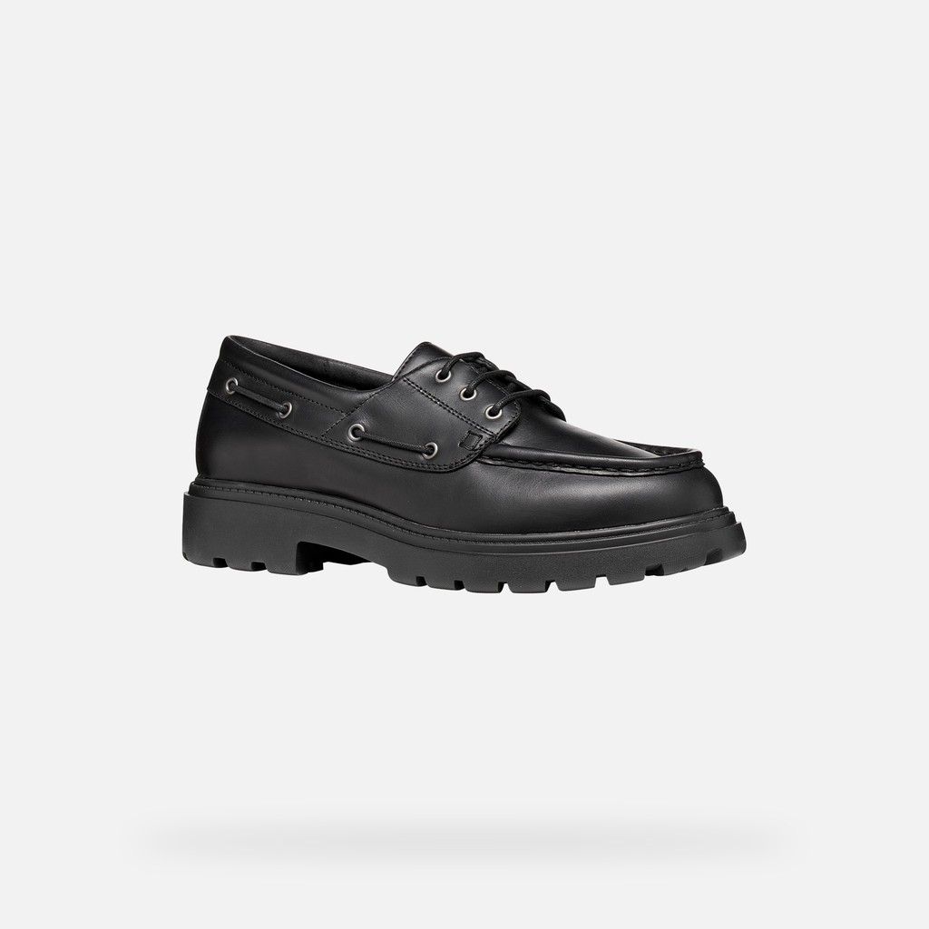 Leather loafers SPHERICA EC7 B MAN Black - image number 2 | GEOX