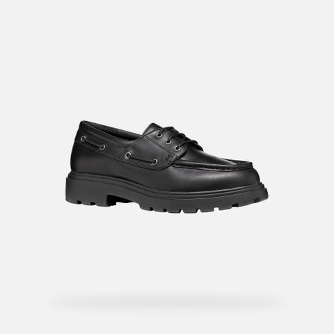 Leather loafers SPHERICA EC7 B MAN Black - image number 2 | GEOX