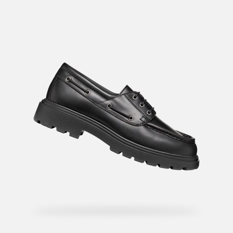 Leather loafers SPHERICA EC7 B MAN Black - image number 0 | GEOX