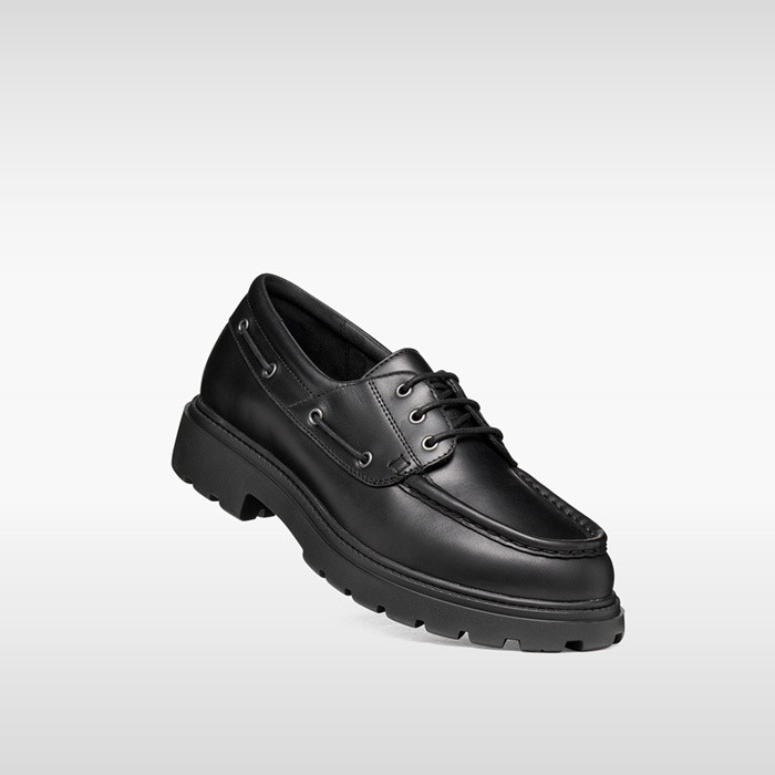 Leather loafers SPHERICA EC7 B MAN Black | GEOX