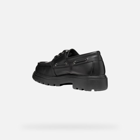 Leather loafers SPHERICA EC7 B MAN Black - image number 3 | GEOX