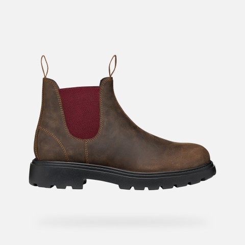 Bottines Chelsea SPHERICA EC7 B HOMME Brun fonc&eacute;/Bordeaux - image number 2 | GEOX