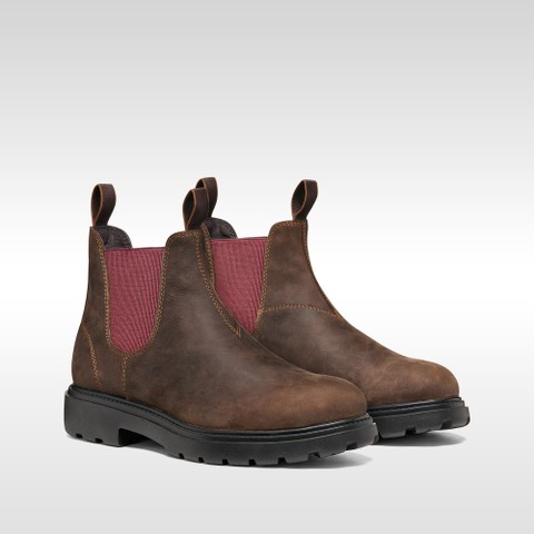 Bottines Chelsea SPHERICA EC7 B HOMME Brun fonc&eacute;/Bordeaux - image number 8 | GEOX