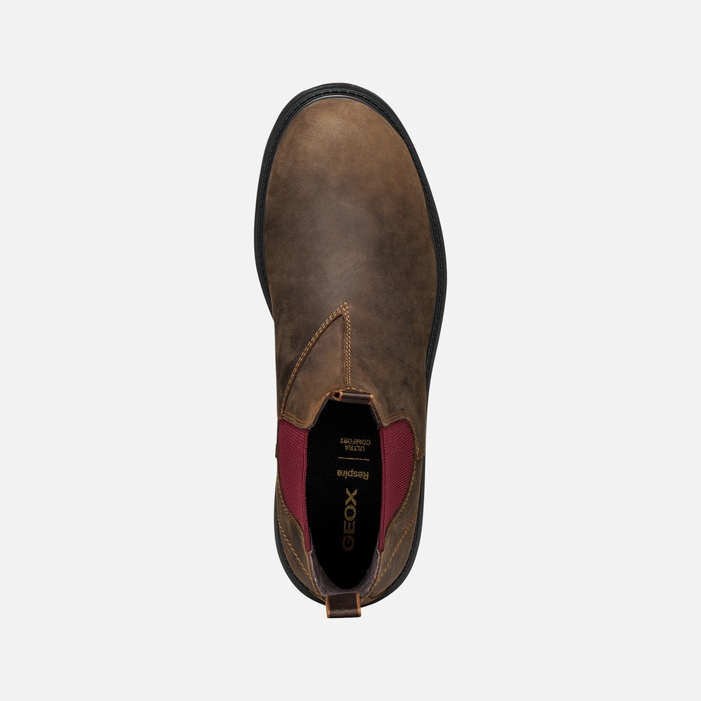 Bottines Chelsea SPHERICA EC7 B HOMME Brun fonc&eacute;/Bordeaux - image number 6 | GEOX