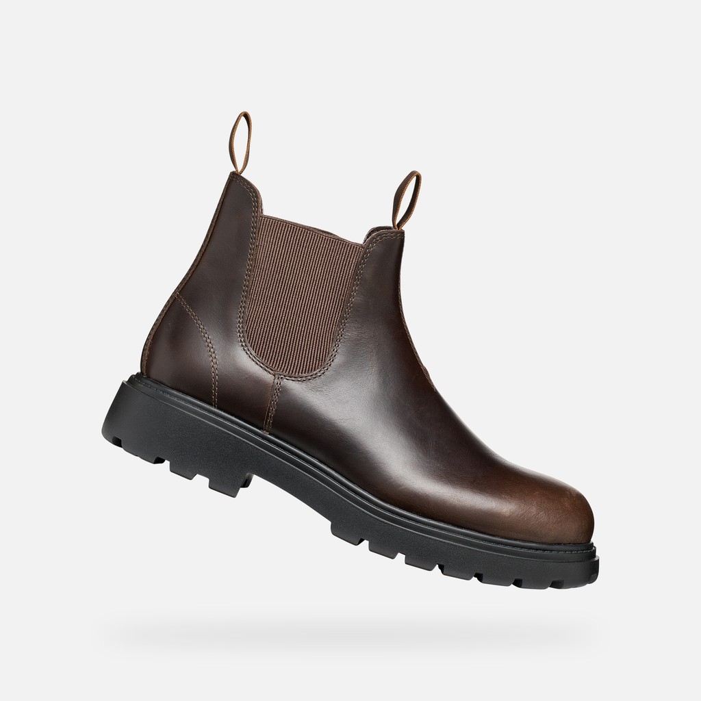 Chelsea boots SPHERICA EC7 B MAN Dark Brown - image number 0 | GEOX