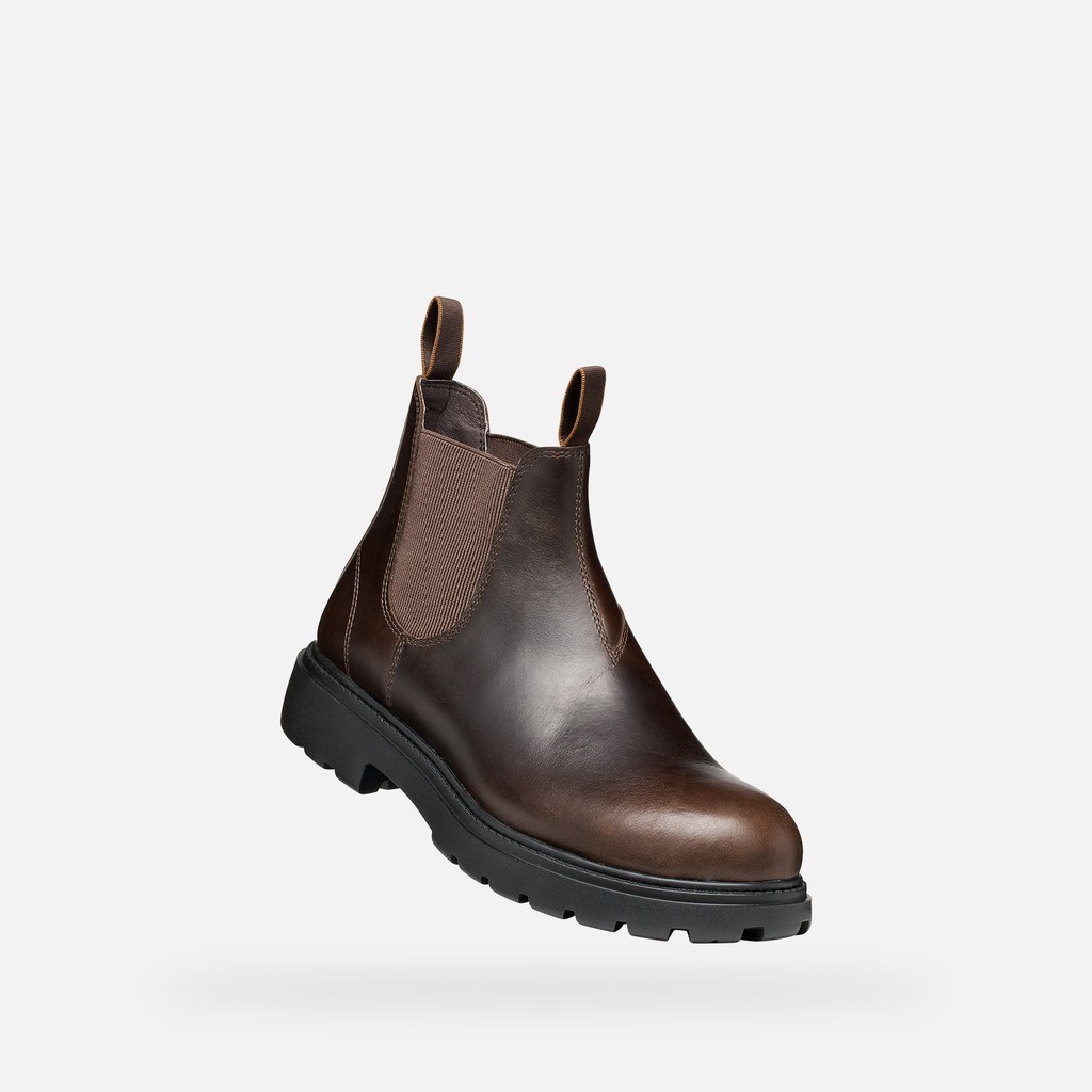 Chelsea boots SPHERICA EC7 B MAN Dark Brown - image number 4 | GEOX