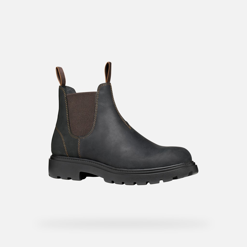 Chelsea boots SPHERICA EC7 B MAN Black/Chocolate - image number 2 | GEOX