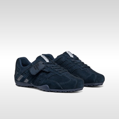 Baskets basse Vintage SNAKE HOMME Bleu marine - image number 7 | GEOX