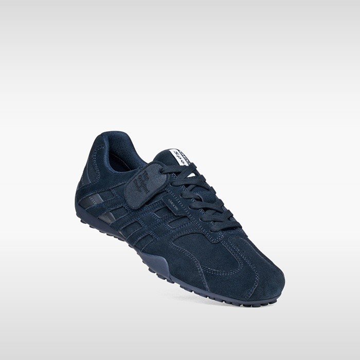Vintage low top sneakers SNAKE MAN Navy | GEOX