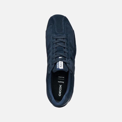 Baskets basse Vintage SNAKE HOMME Bleu marine - image number 5 | GEOX