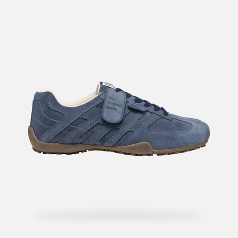 Vintage low top sneakers SNAKE MAN Dark Blue - image number 1 | GEOX