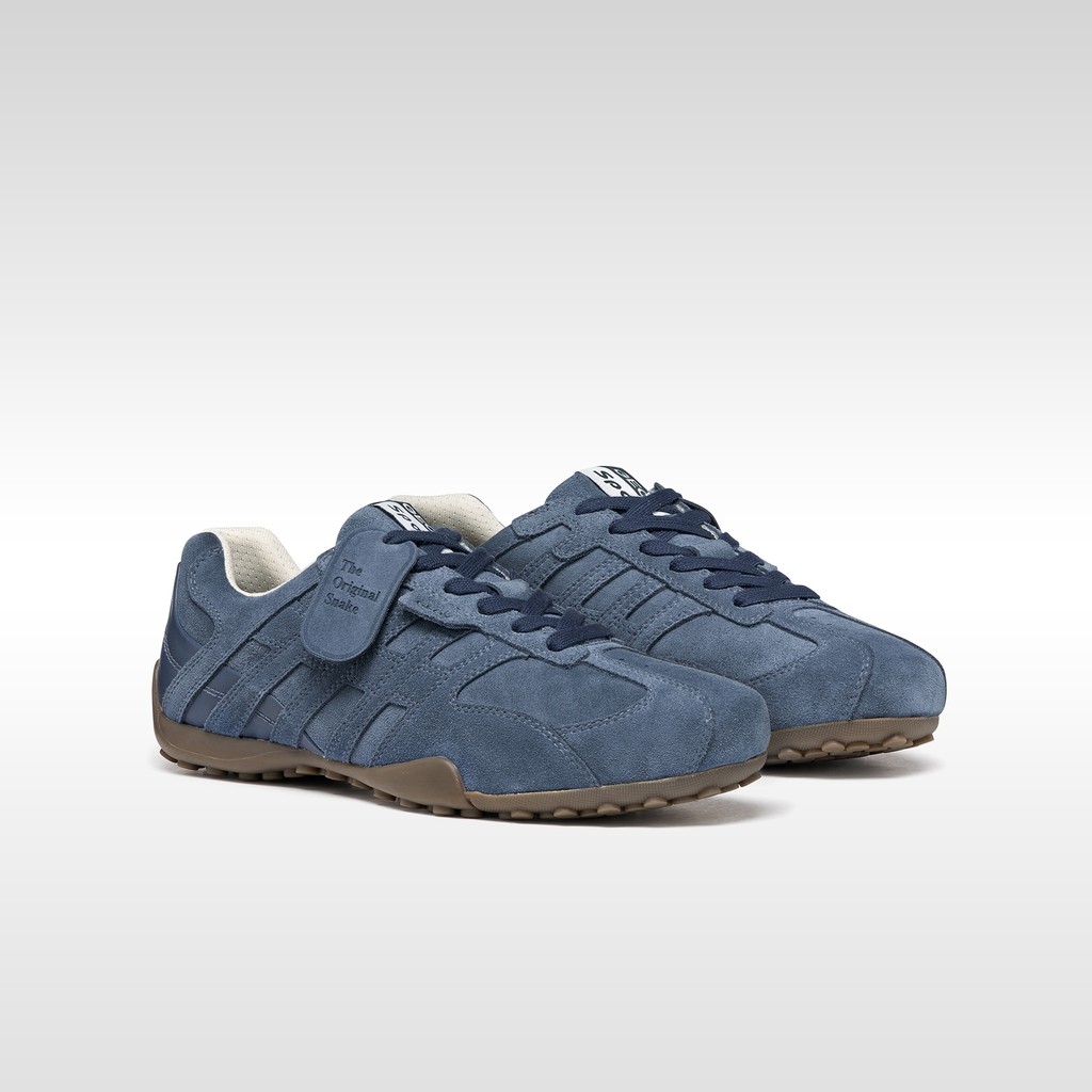 Baskets basse Vintage SNAKE HOMME Bleu fonc&eacute; - image number 7 | GEOX