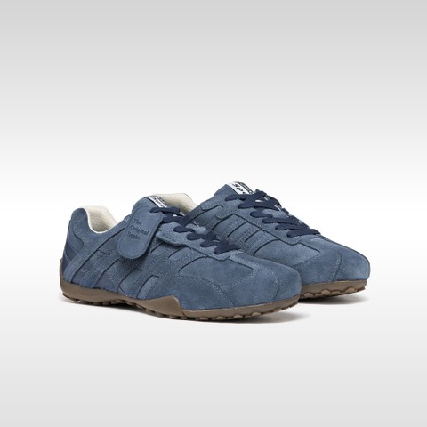 Baskets basse Vintage SNAKE HOMME Bleu fonc&eacute; - image number 7 | GEOX