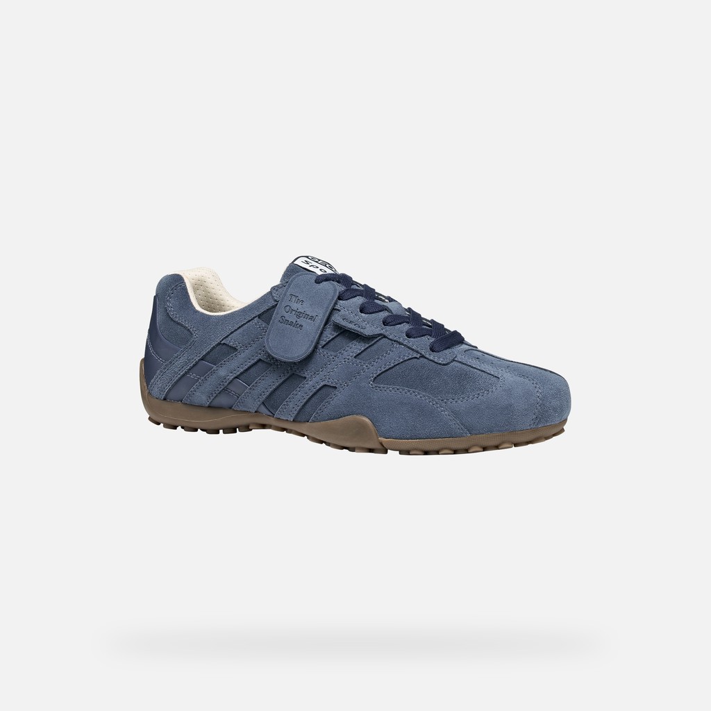 Vintage low top sneakers SNAKE MAN Dark Blue - image number 2 | GEOX