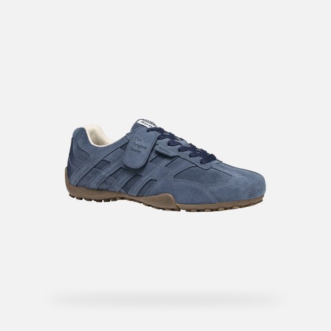 Vintage low top sneakers SNAKE MAN Dark Blue - image number 2 | GEOX