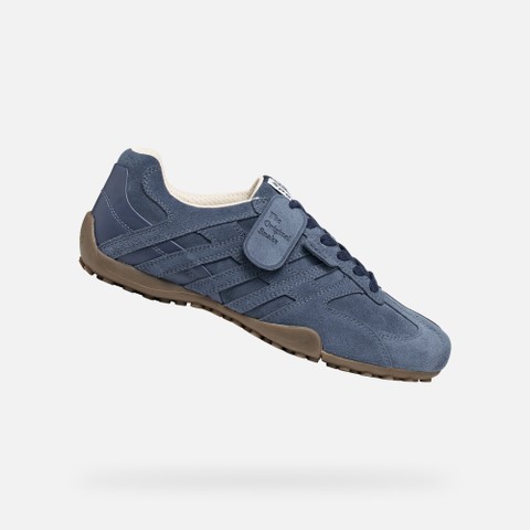Vintage low top sneakers SNAKE MAN Dark Blue | GEOX