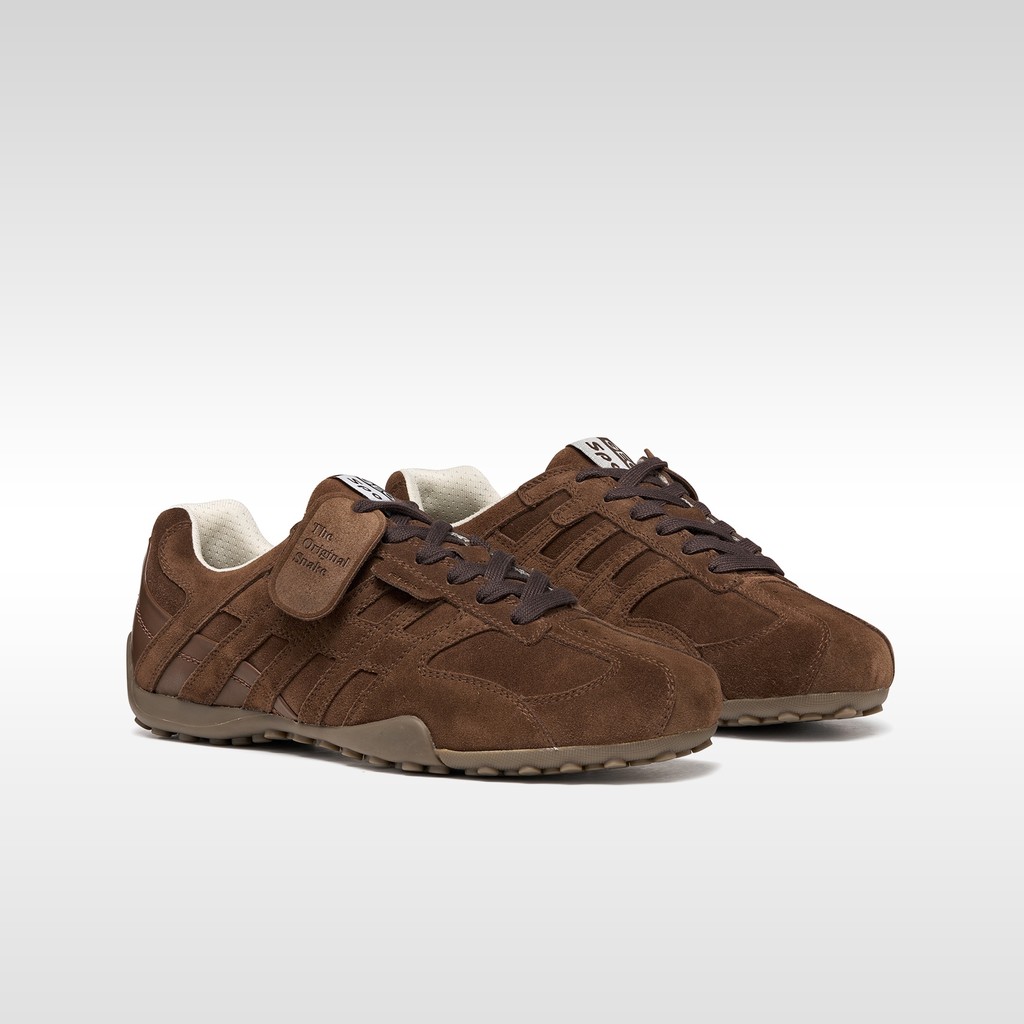 Vintage low top sneakers SNAKE MAN Dark Brown - image number 8 | GEOX